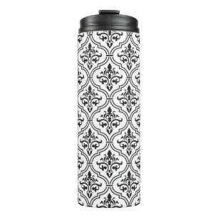 Vintage-Damask nahtloses klassisches Design Thermosbecher