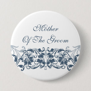 Vintage-Damask-Schwiegermutter-Anstecknadel / Pin Button