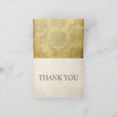 Vintage Damask Vielen Dank Notizkarten Dankeskarte (Innenseite)
