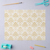 Vintage Damasken aus Gold Seidenpapier (Basteln)