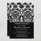 Vintage Damaskus-Engagement Einladung (Vorne/Hinten)