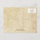 Vintage Damaskus-UAWG Postkarte in Rosa und Grün (Rückseite)