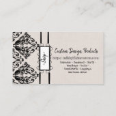 Vintage Damaskus Visitenkarte (Rückseite)