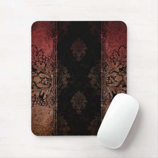 Vintage Damasmousepad Mousepad (Mit Mouse)
