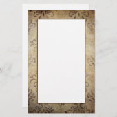 Vintage Damast Briefpapier (Vorne/Hinten)