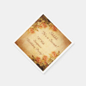 Vintage Damast-Shabby Serviette (Ecke)