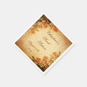 Vintage Damast-Shabby Serviette (Ecke)