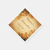 Vintage Damast-Shabby Serviette (Ecke)