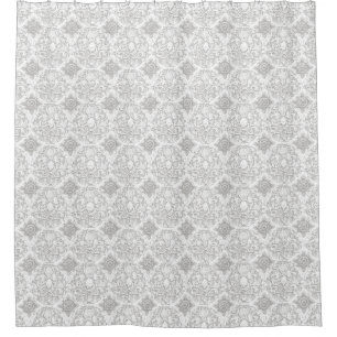 Vintage Damast Toile Duschvorhang