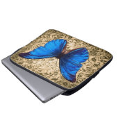 Vintage Damastart Laptopschutzhülle (Vorne Knopf)