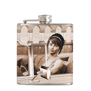 Vintage Dame Flachmann