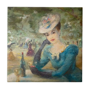 Vintage-Dame Fliese