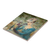 Vintage-Dame Fliese (Seite)