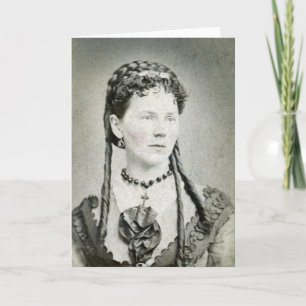 Vintage-Dame für alle Anlässe Karte