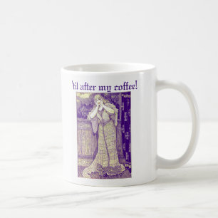 Vintage Dame in Nöten Lustig Rede nicht mit mir Kaffeetasse