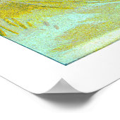 Vintage Dame in Roten Blume mit Parasol Poster (Ecke)