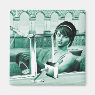 Vintage Dame Magnet