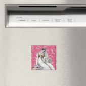 Vintage-Dame Magnet (In Situ (Geschirrspüler))