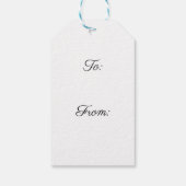 Vintage Dame mit Blume Geschenkanhänger (Rückseite)