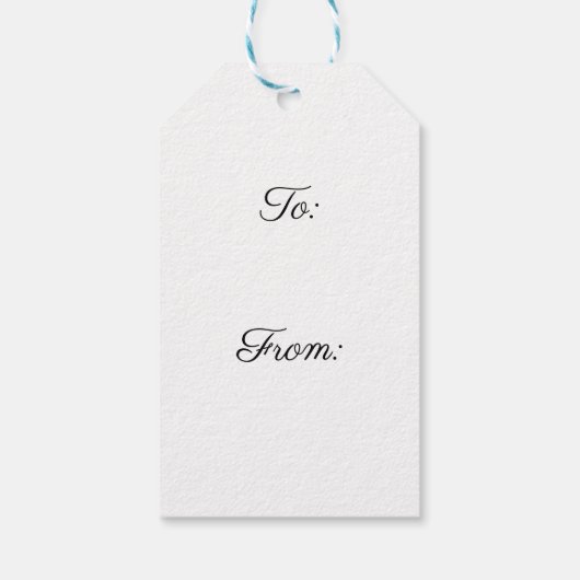 Vintage Dame mit Blume Geschenkanhänger (Rückseite)