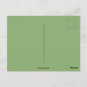 Vintage Dame mit Poppies Valentine Postkarte (Rückseite)