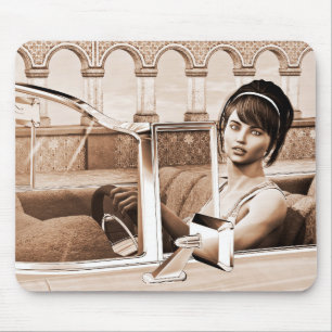 Vintage-Dame Mousepad