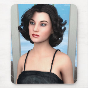 Vintage Dame Mousepad