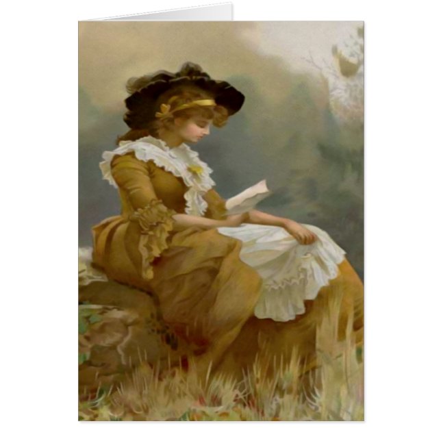 Vintage Dame Reading (Vorne)