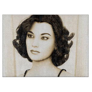 Vintage Dame Schneidebrett