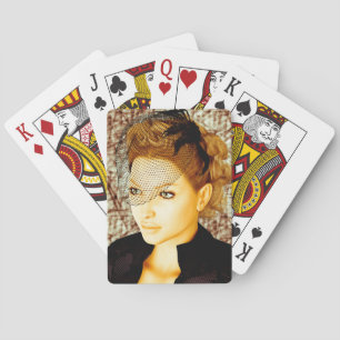 Vintage-Dame Spielkarten