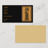 Vintage Dame Visitenkarte (Vorne/Hinten)