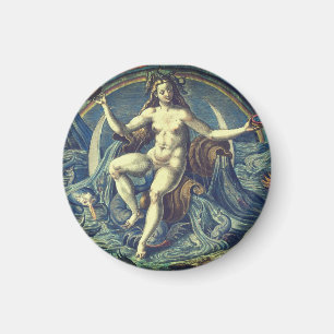 Vintage Damen Designer Magnet