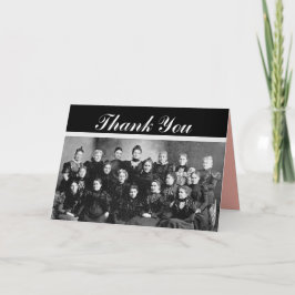 Vintage Damen-Fraktion Vielen Dank, Herr Pfirsich, Dankeskarte