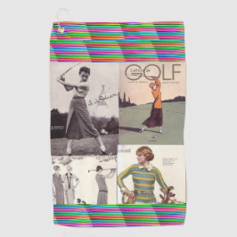 Vintage Damen Golfhandtuch
