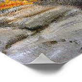 Vintage Damen in Red Blue Green Poster (Ecke)