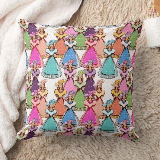 Vintage Damen Kissen (Decke)