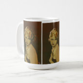 Vintage Damen-Mode-Tasse der 1930er Jahre Kaffeetasse (Vorderseite Links)