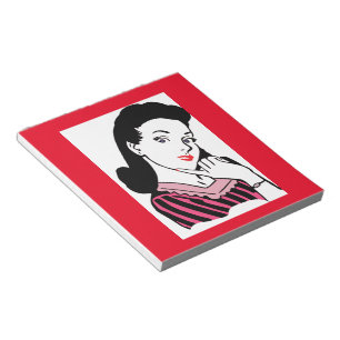 Vintage Damen Notizblock