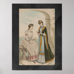 Vintage Damen Poster