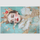 Vintage Damengeschichte Seidenpapier (Vorderseite)