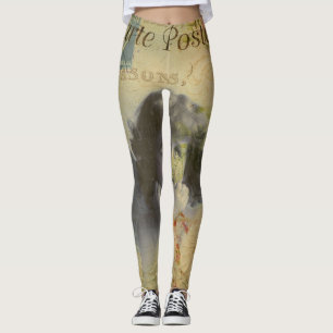 Vintage-Damenleggings Leggings