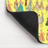 Vintage-Damenmode Mousepad (Ecke)