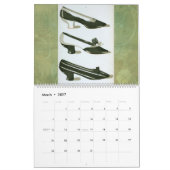 Vintage Damenschuhe - 19. Jahrhundert - Kalender (Mär 2027)