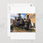 Vintage Dampf-Lokomotive Postkarte (Vorne/Hinten)
