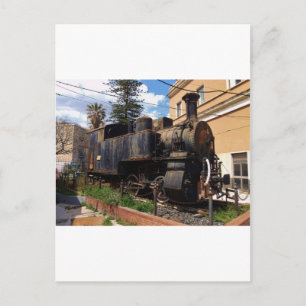 Vintage Dampf-Lokomotive Postkarte