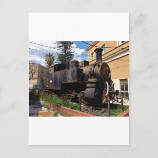 Vintage Dampf-Lokomotive Postkarte