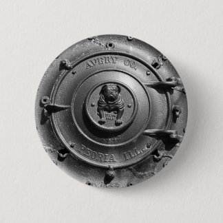 Vintage Dampf-Traktor-Front Button