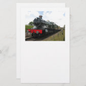 Vintage Dampfbahn Briefpapier (Vorne/Hinten)