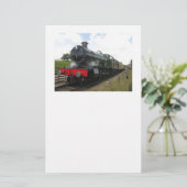 Vintage Dampfbahn Briefpapier (Stehend Vorderseite)