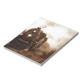 Vintage Dampfbahn Notizblock (Rotiert)